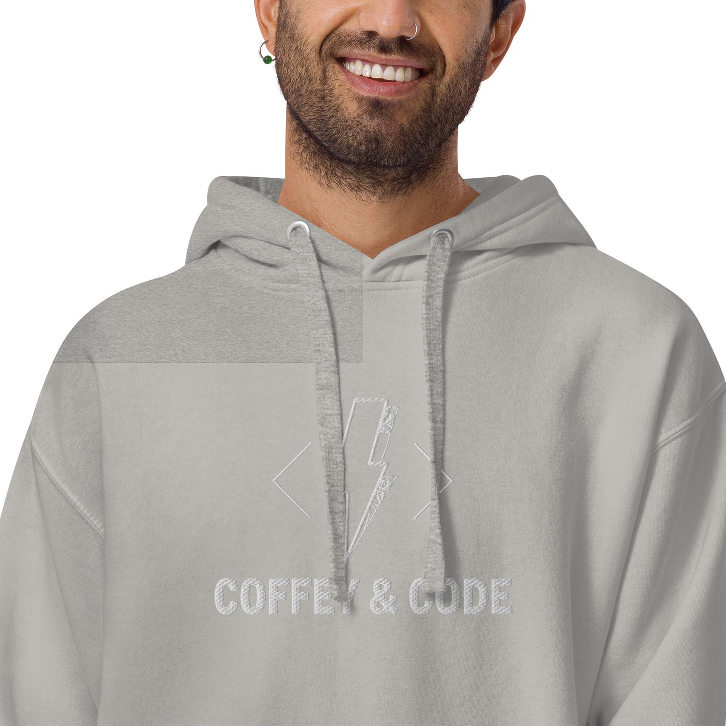 Coffey & Code Embroidered Unisex Hoodie