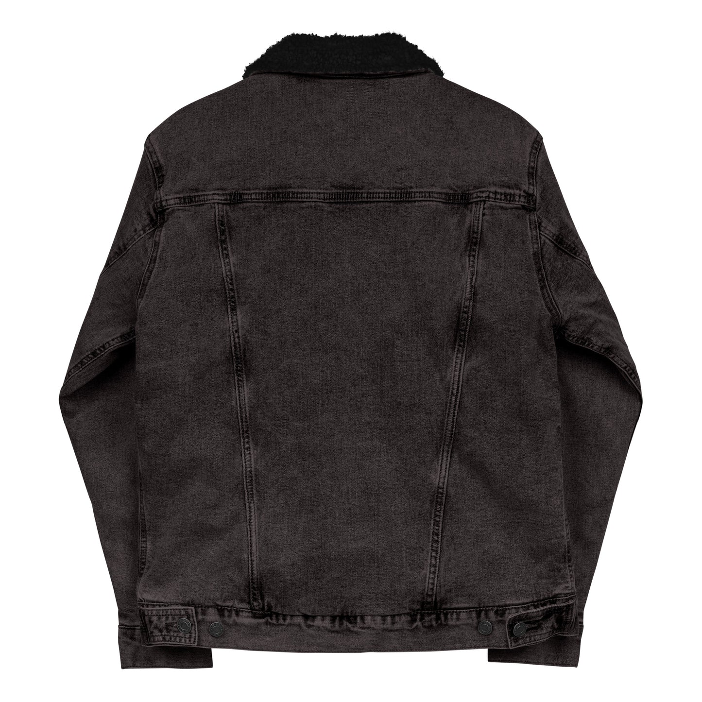 Coffey & Code Embroidered Unisex Denim Sherpa Jacket