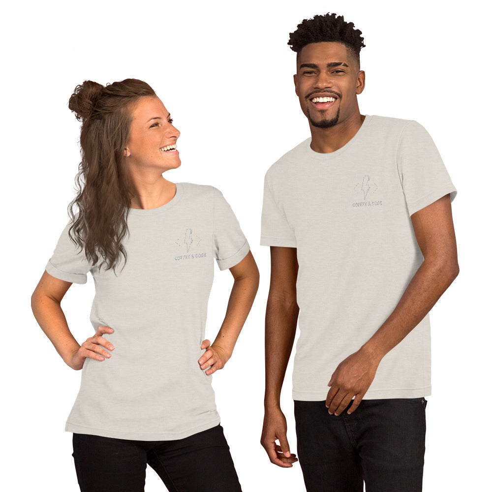 Coffey & Code Embroidered Unisex t-shirt