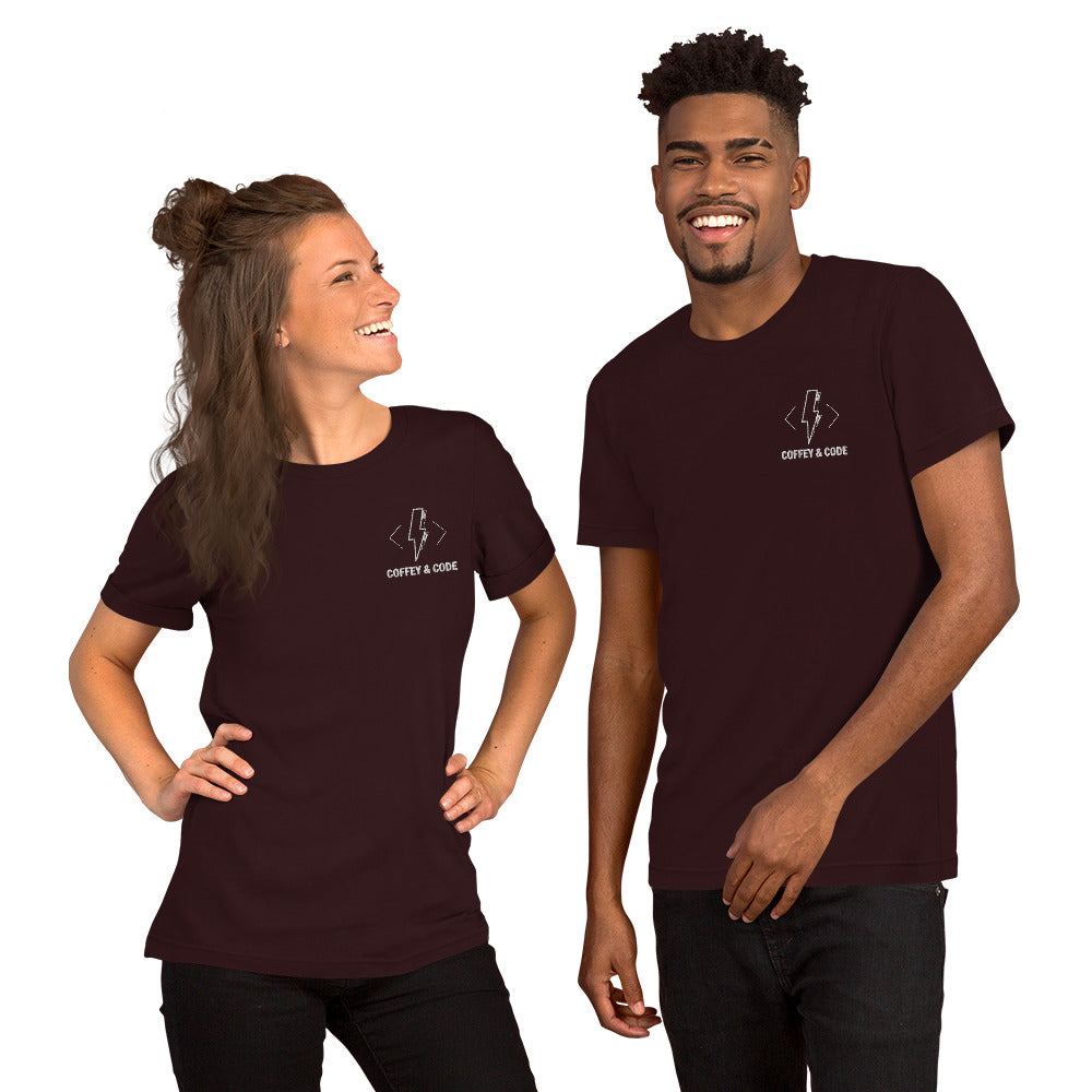 Coffey & Code Embroidered Unisex t-shirt